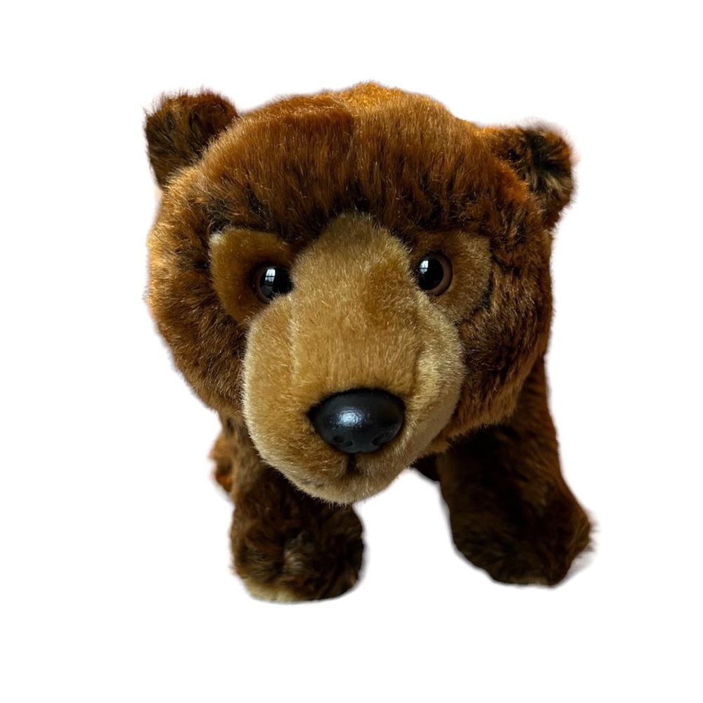 Ganz Lg. Stuffed brown Bear, no code, EUC